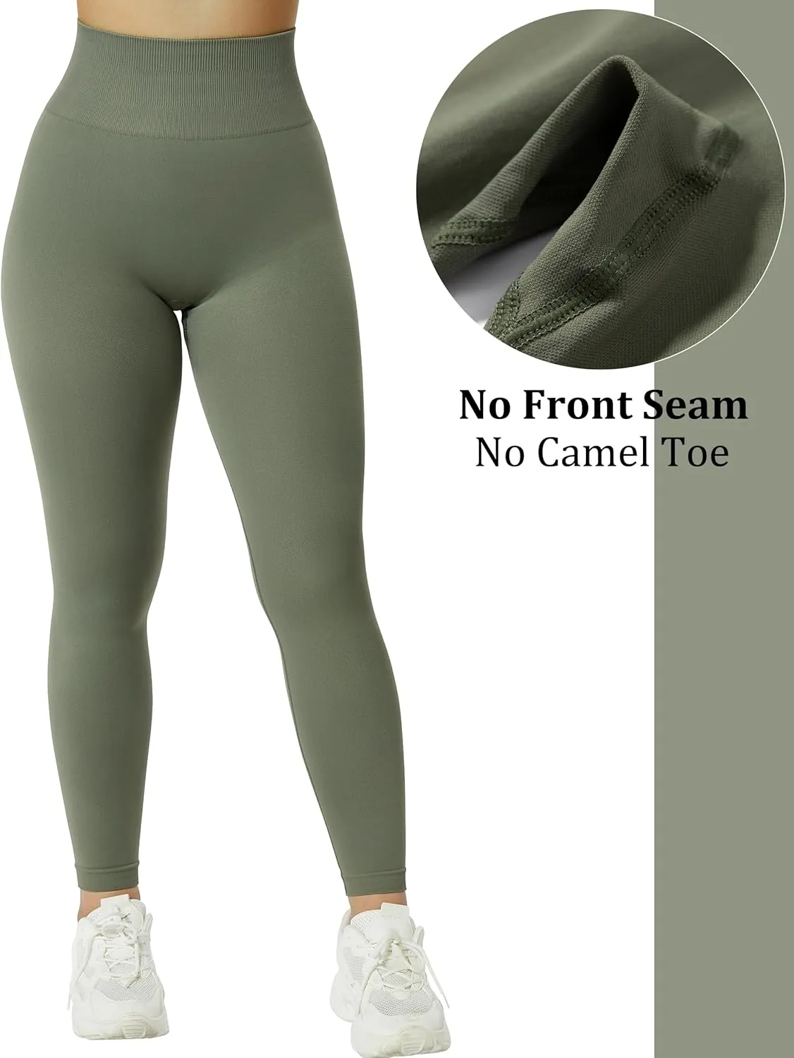 OMKAGI Women Scrunch Butt Lifting Leggings Seamless High Waisted Workout Yoga Pants