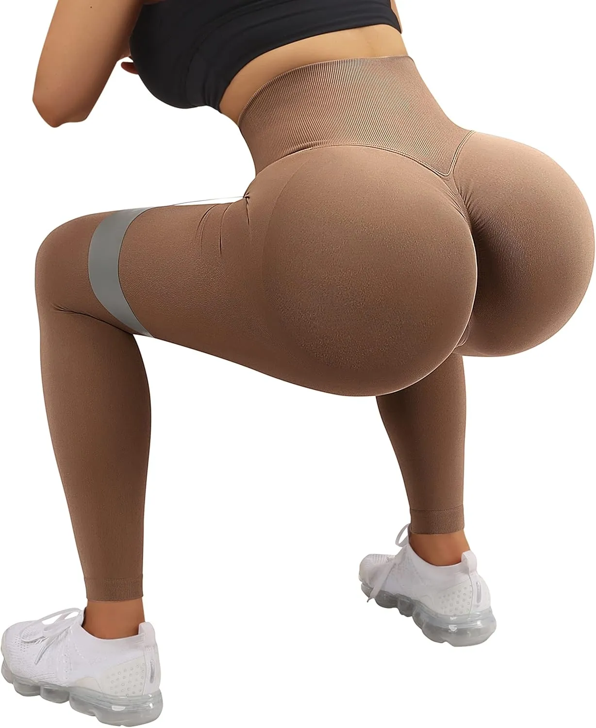 OMKAGI Women Scrunch Butt Lifting Leggings Seamless High Waisted Workout Yoga Pants