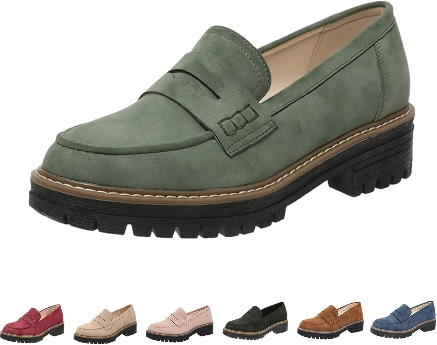 Orthoture- Orthopaedic Thick-Soled Loafers,Stirrup Shoes,Women's Orthopaedic Shoes,Women's Round Toe Walking Shoes