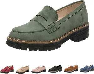 Orthoture- Orthopaedic Thick-Soled Loafers,Stirrup Shoes,Women's Orthopaedic Shoes,Women's Round Toe Walking Shoes
