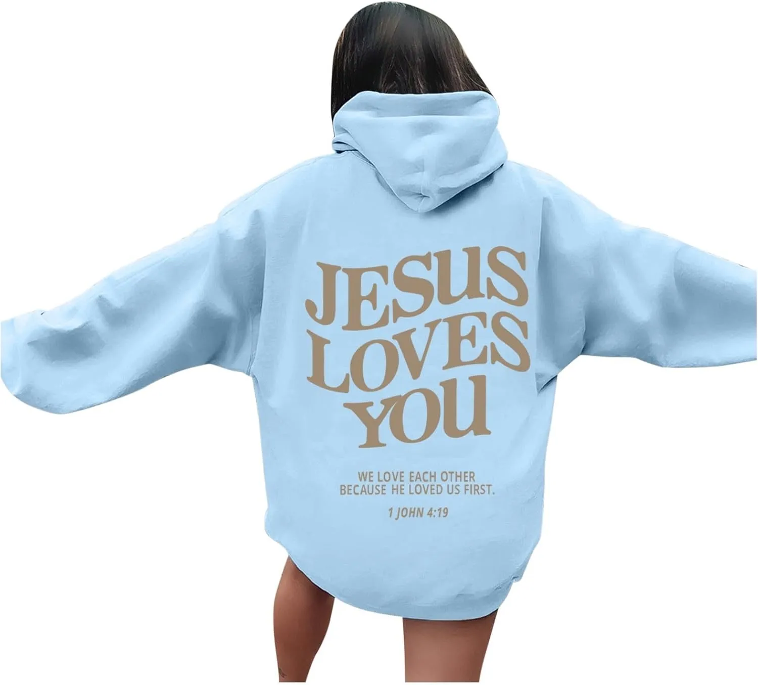 Oversized Graphic Sweatshirts For Teen Girls Cute Letter Printed Long Sleeve Casual Hoodies For Women Y2k Pullover