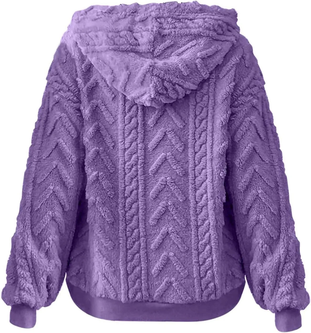 Oversized Hoodie For Women, Cable Knit Fuzzy Pullover Sweatshirt, Fall Clothes