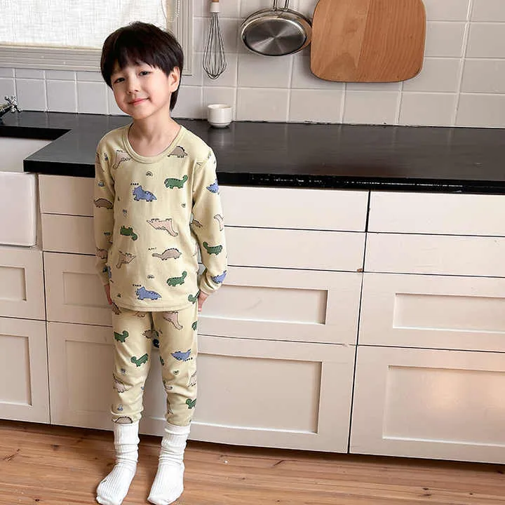 Pajamas Set Long Sleeve Cute Printing-طقم بيجامات بأكمام