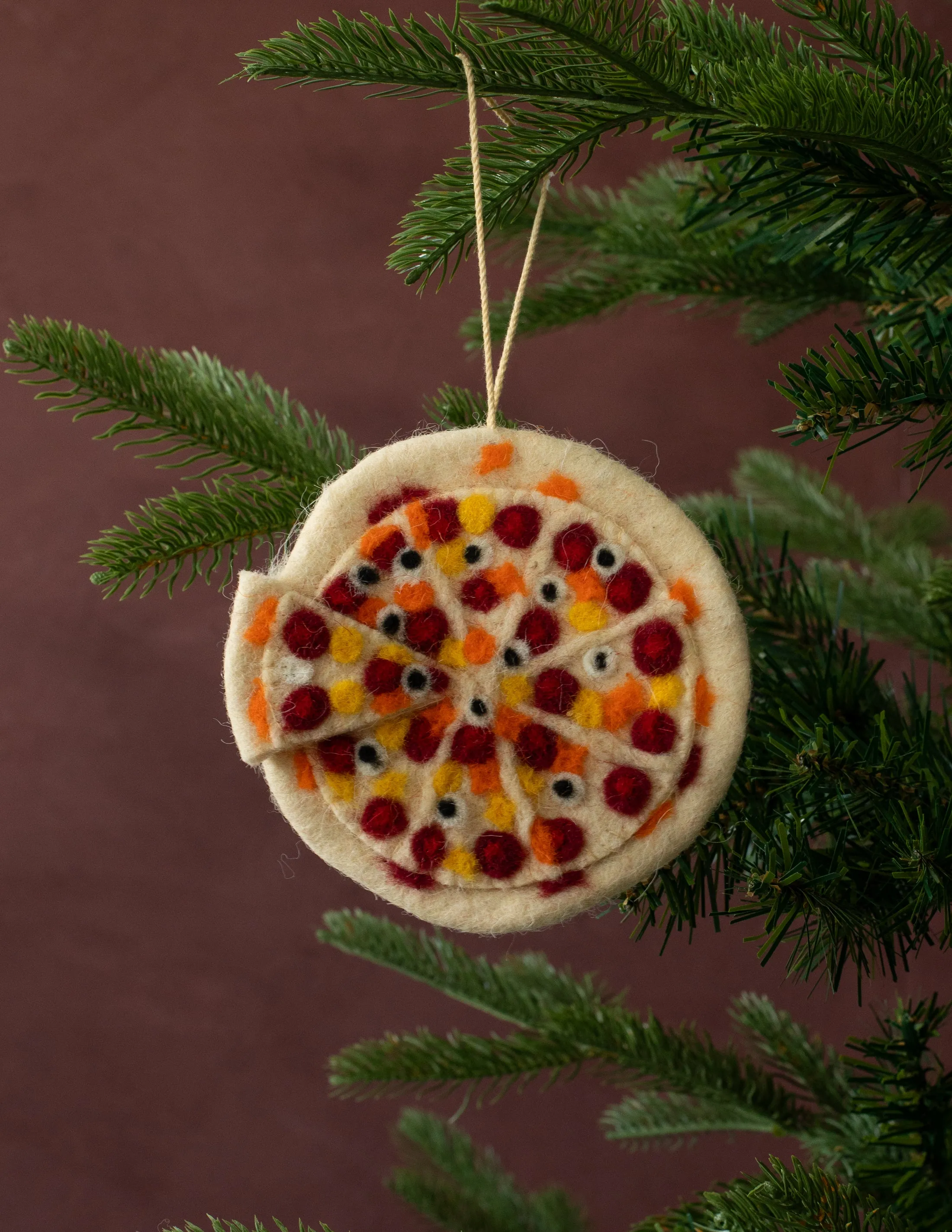 Pizza Lover Felt Ornament