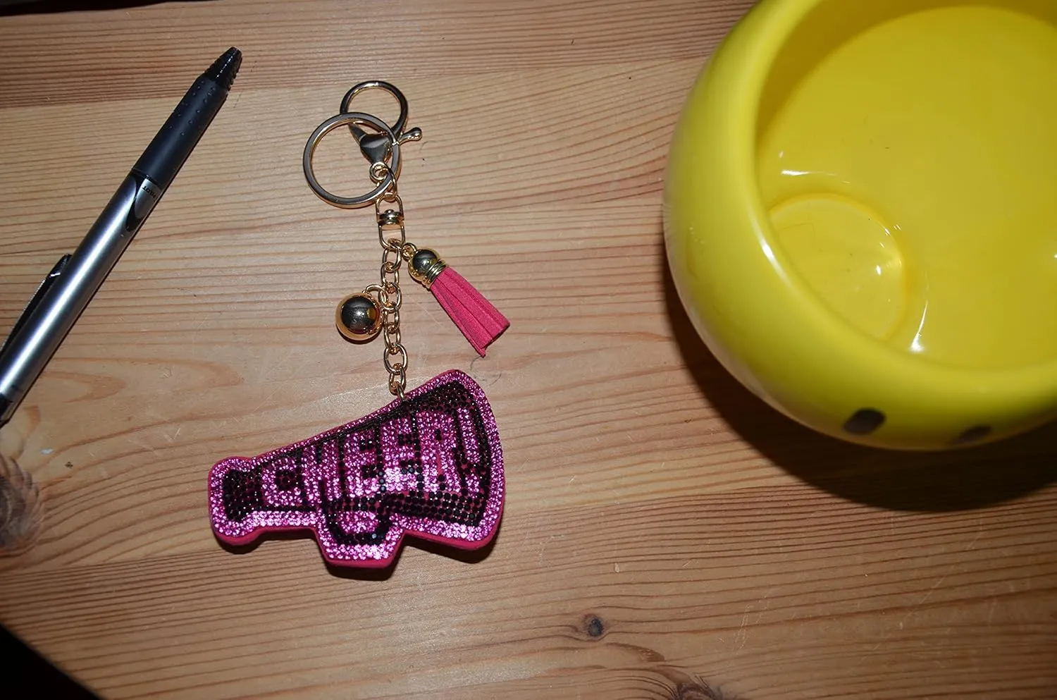 Popfizzy Bling Keychain Accessories for Women - Cute Rhinestone Car Keys Charms, Purse Charms for Handbags