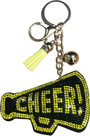 Popfizzy Rhinestone Keychain Accessories for Women, Car Keys Charms, Bling Keychain, Cute Purse Charms for Handbags