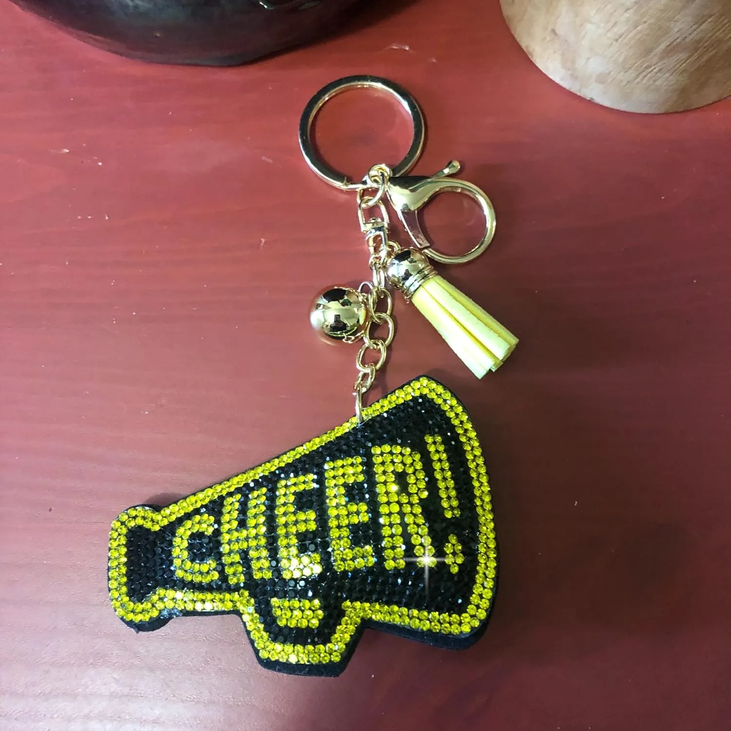 Popfizzy Rhinestone Keychain Accessories for Women, Car Keys Charms, Bling Keychain, Cute Purse Charms for Handbags