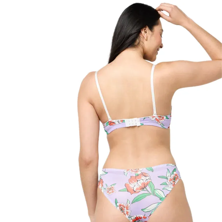 Purple Floral - Bra Set