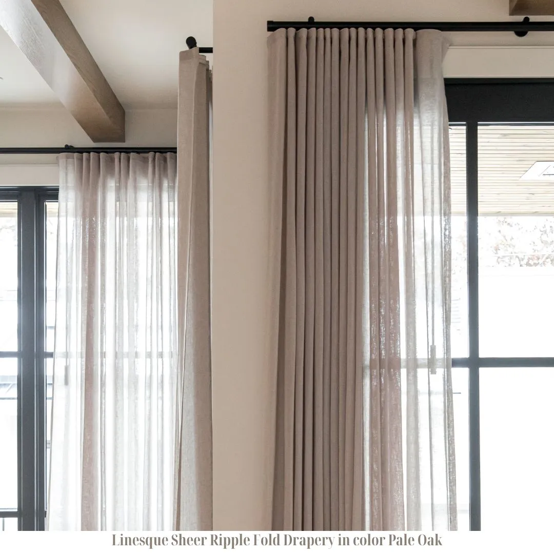 Raw Linen Sheer Pashmina, Ripple fold, NO LINING