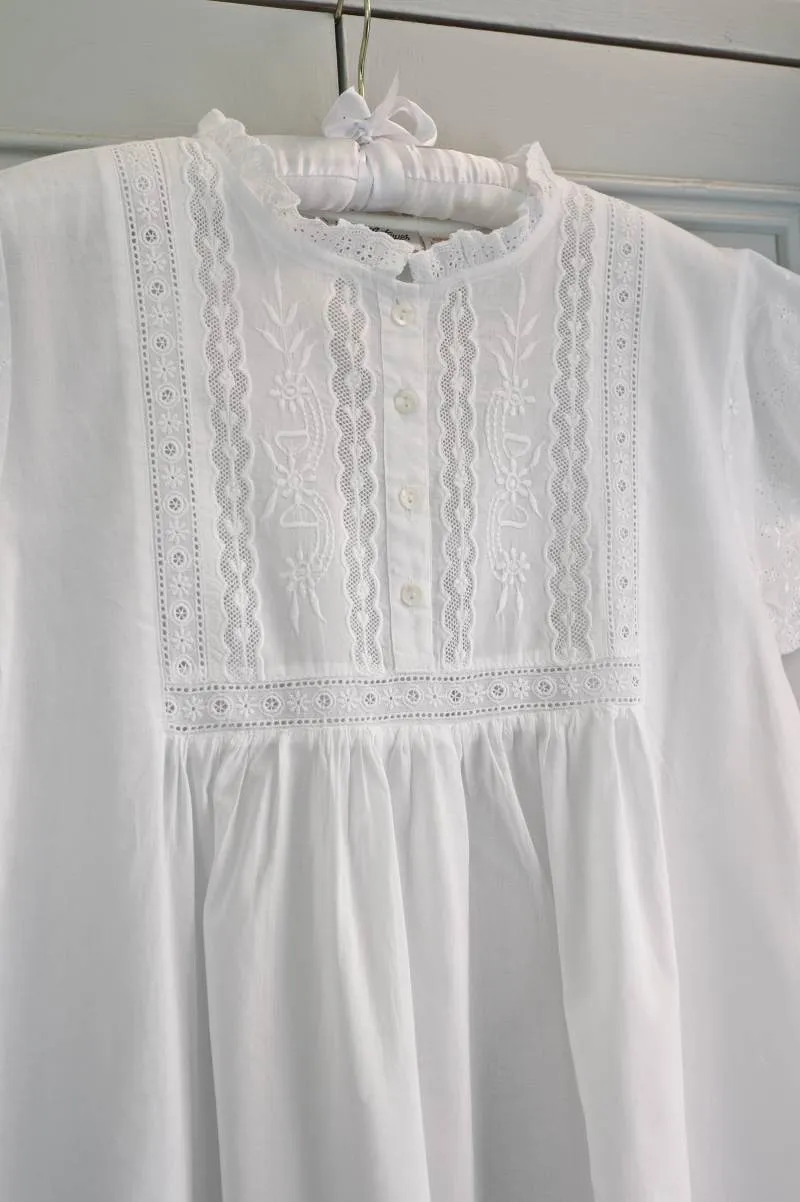 Regency Nightdress - Short-Sleeved Emma Design
