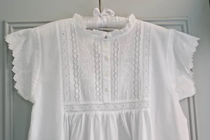 Regency Nightdress - Short-Sleeved Emma Design