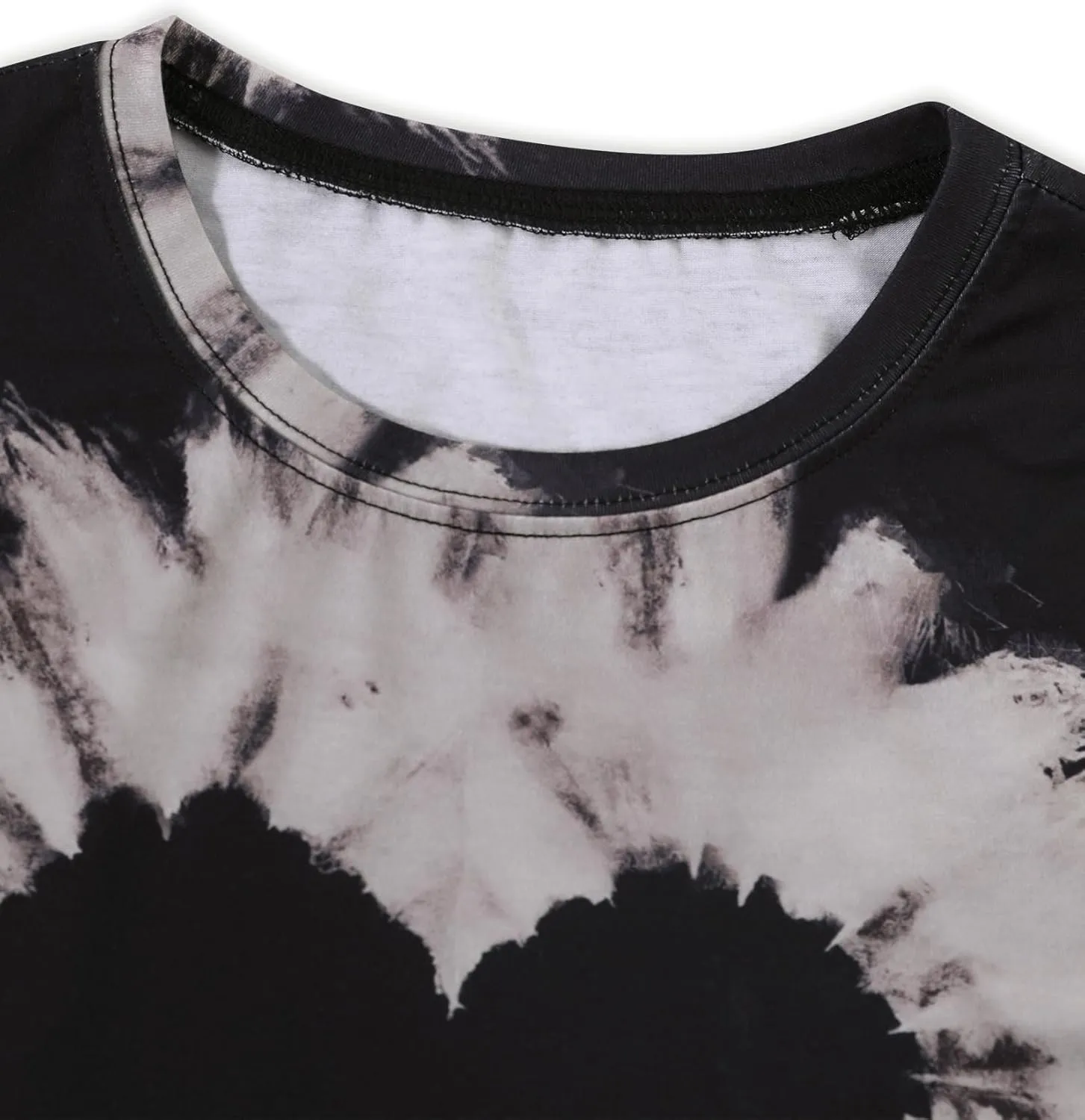Remidoo Women's Casual Tie Dye Heart Graphic T Shirt Short Sleeve Crewneck Tee Tops