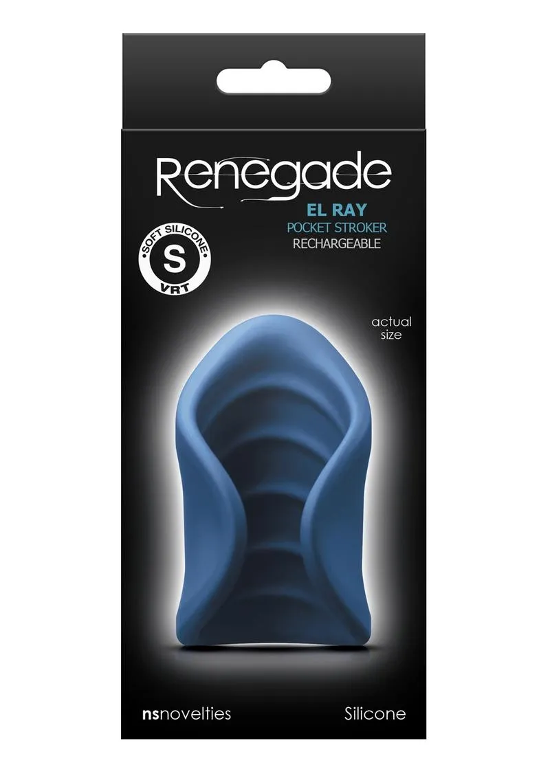 Renegade El Ray Rechargeable Silicone Vibrating Pocket Stroker