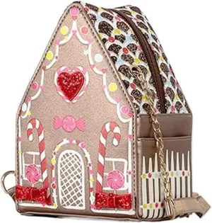 Rhinestone Bags Creative House Shaped Crossbody Bag for Women Love Hearts Bow Deco Rhinestone Shoulder Bags