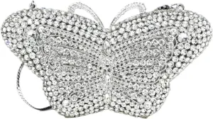 Rhinestone Bags Female Diamonds Cute Handbags Ladies Bridal Party Butterfly Shape Clutches Elegant Banquet Purse Evening Bags