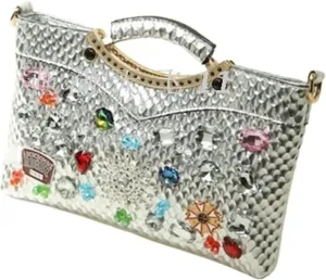 Rhinestone Bags Women Handbags Lady Diamond Rhinestone Chain Evening Bag All-Match Underarm Bag Shoulder Crossbody Bags