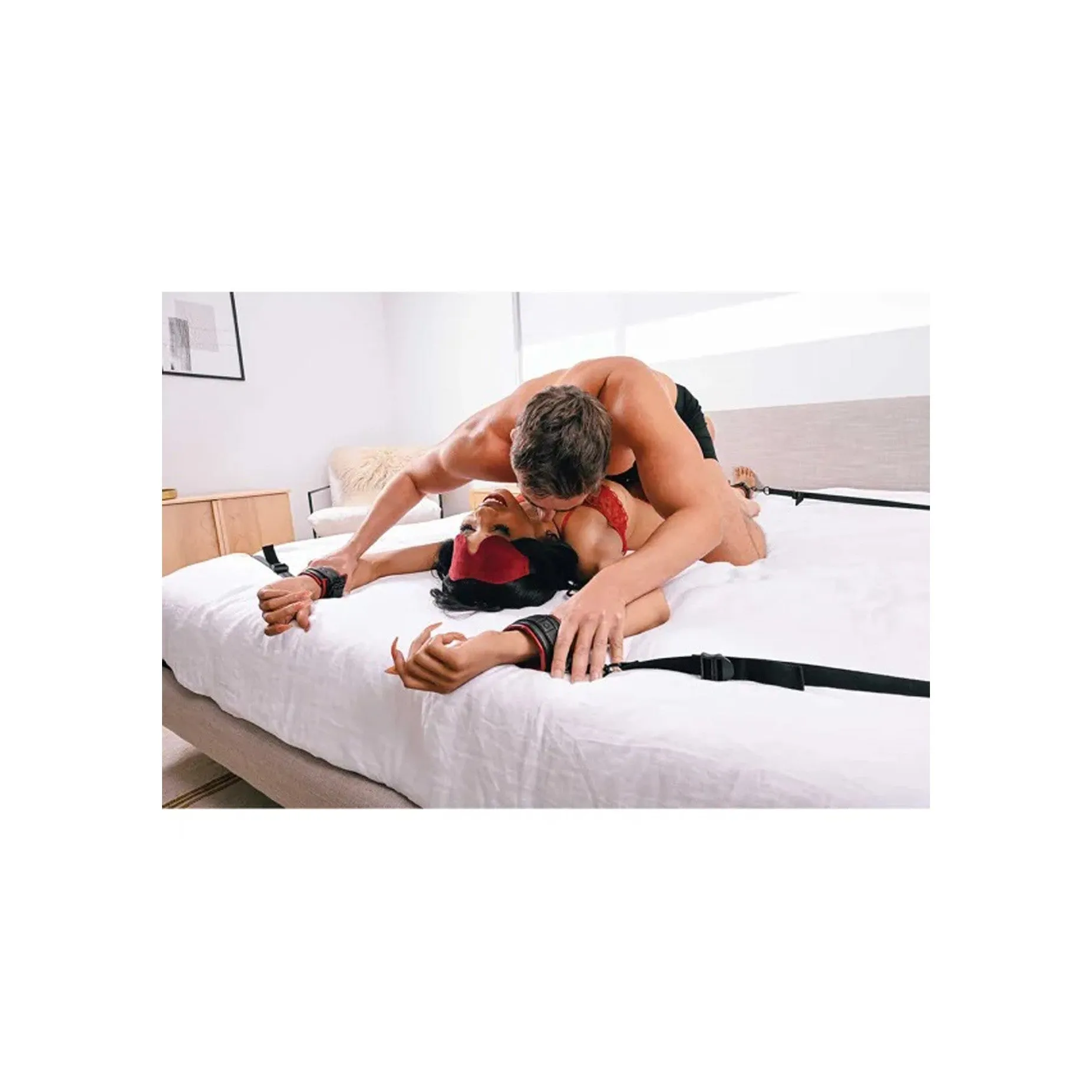 Saffron Under the Bed Restraint System - Black/red