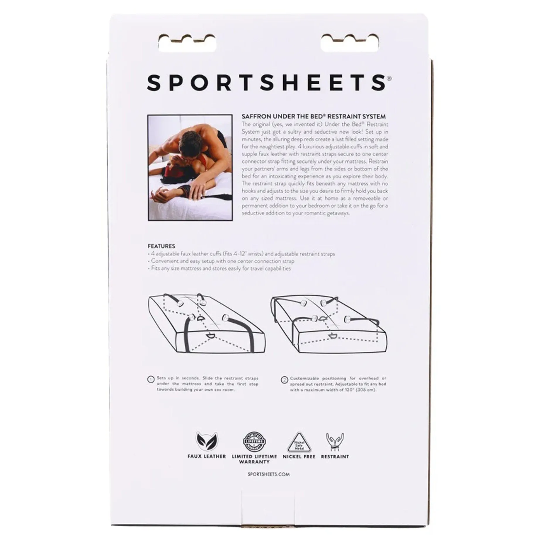 Saffron Under the Bed Restraint System - Black/red