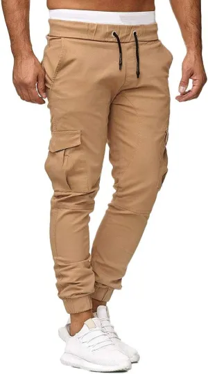 sdbrld Cargo Pants For Men Mens Cargo Pants Solid Drawstring Sport Jogger Cargo Pants Outdoor Casual Hiking Trousers Panrts