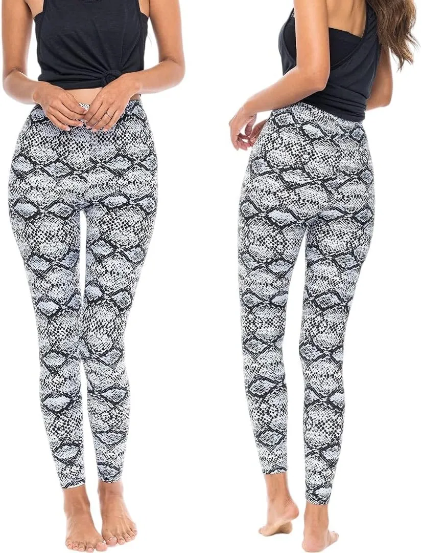Sexy Basics Women's Ultra Soft Brushed Skinny Pant Long Leggings - One Size Fits Most S-XL, 2X-3X-Multi Packs