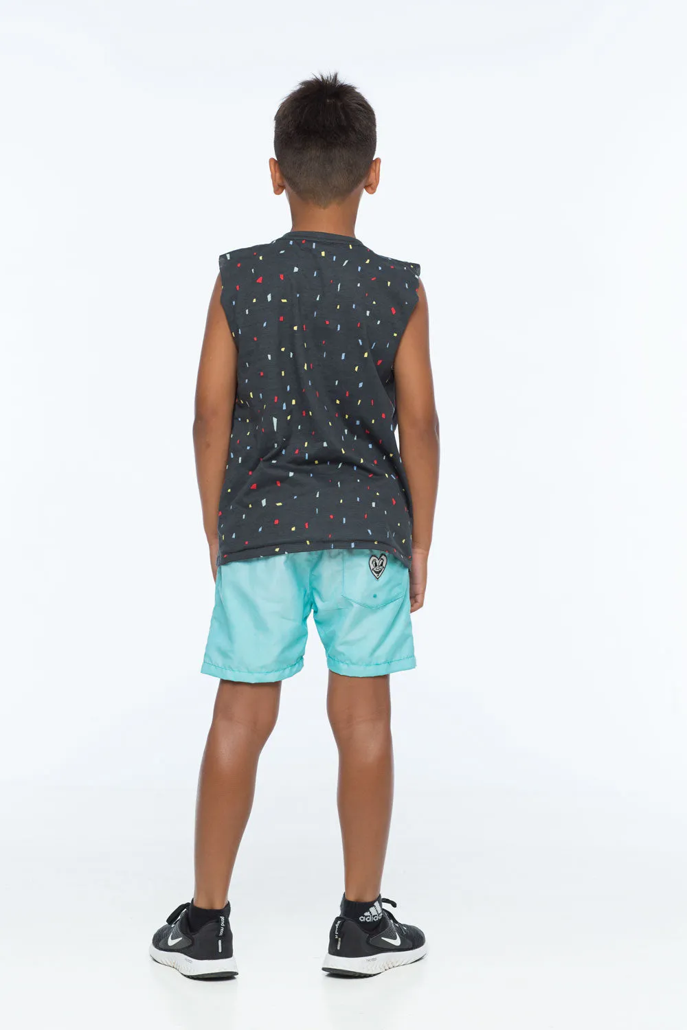 SHAPES TANK TOP CHARCOAL