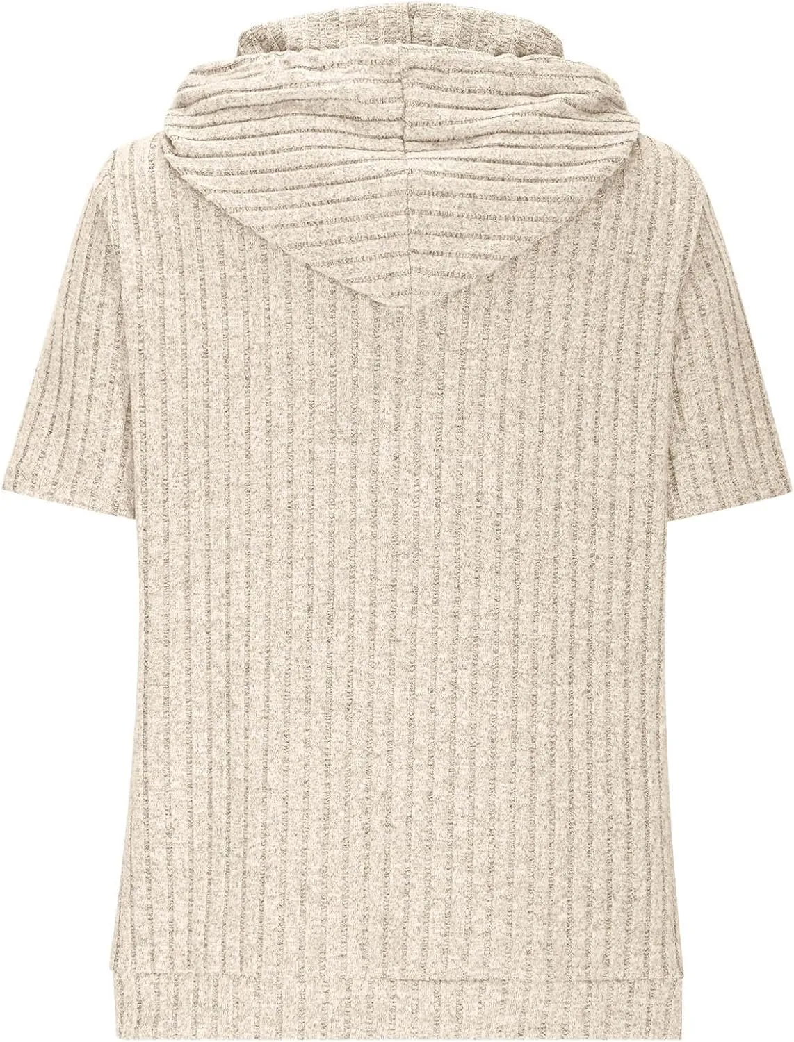 Short Sleeve Hoodies for Women Pullover Oversized Sweatshirts Trendy Casual Shirts Tunic Tops with Pockets Clothes Outfits