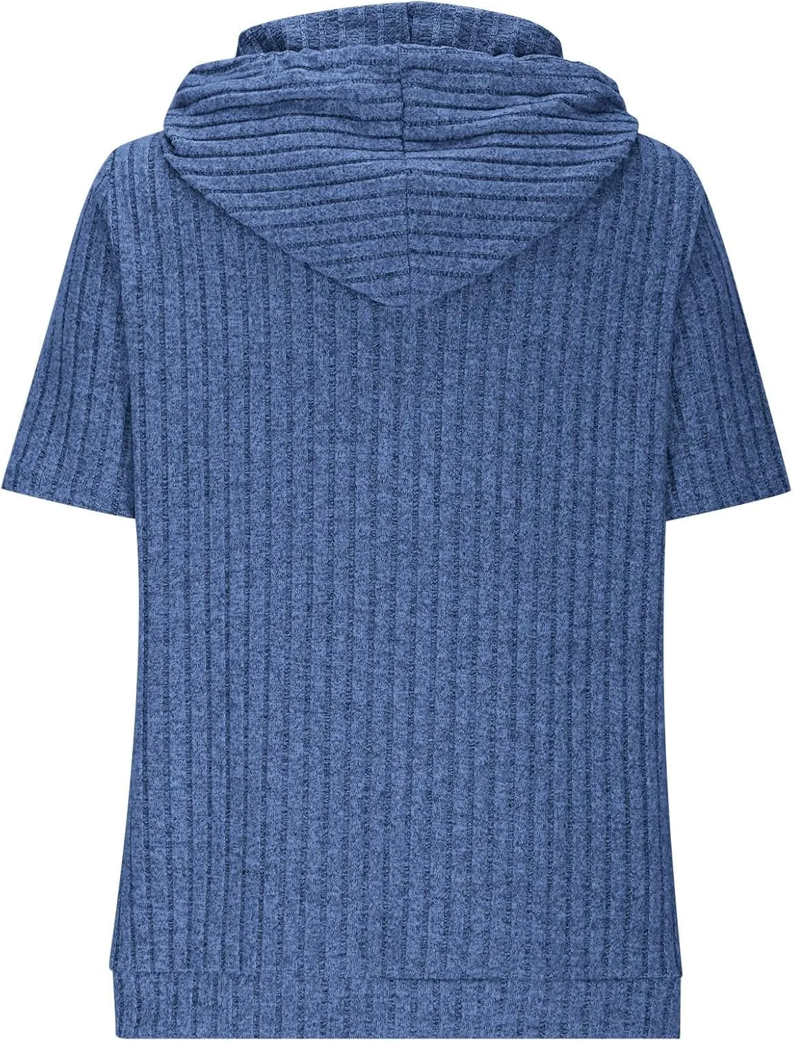 Short Sleeve Hoodies for Women Pullover Oversized Sweatshirts Trendy Casual Shirts Tunic Tops with Pockets Clothes Outfits