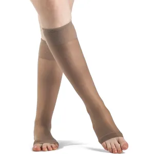 Sigvaris Sheer Fashion Knee High, Open Toe
