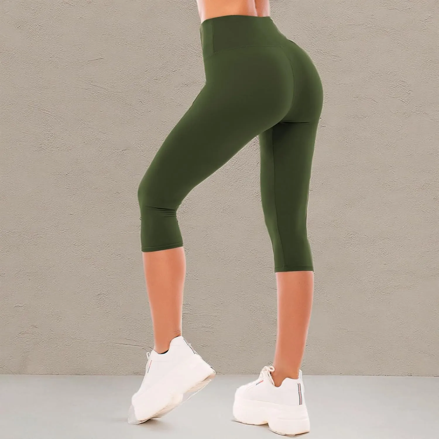 SINOPHANT High Waisted Leggings for Women - Full Length Capri Buttery Soft Yoga Pants for Workout Athletic