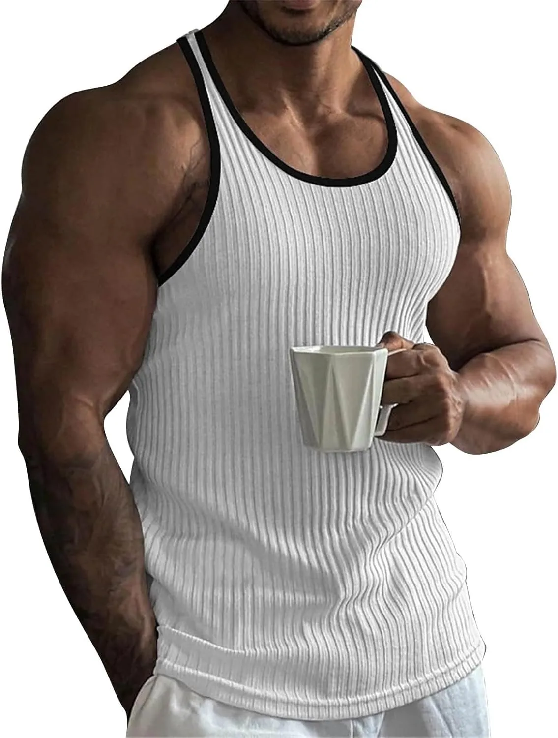 Sleeveless Shirts for Men Casual Loose Fit Men'S Summer Comfort Tank Top Men Tank Top Top Tanks for Men Undershirt