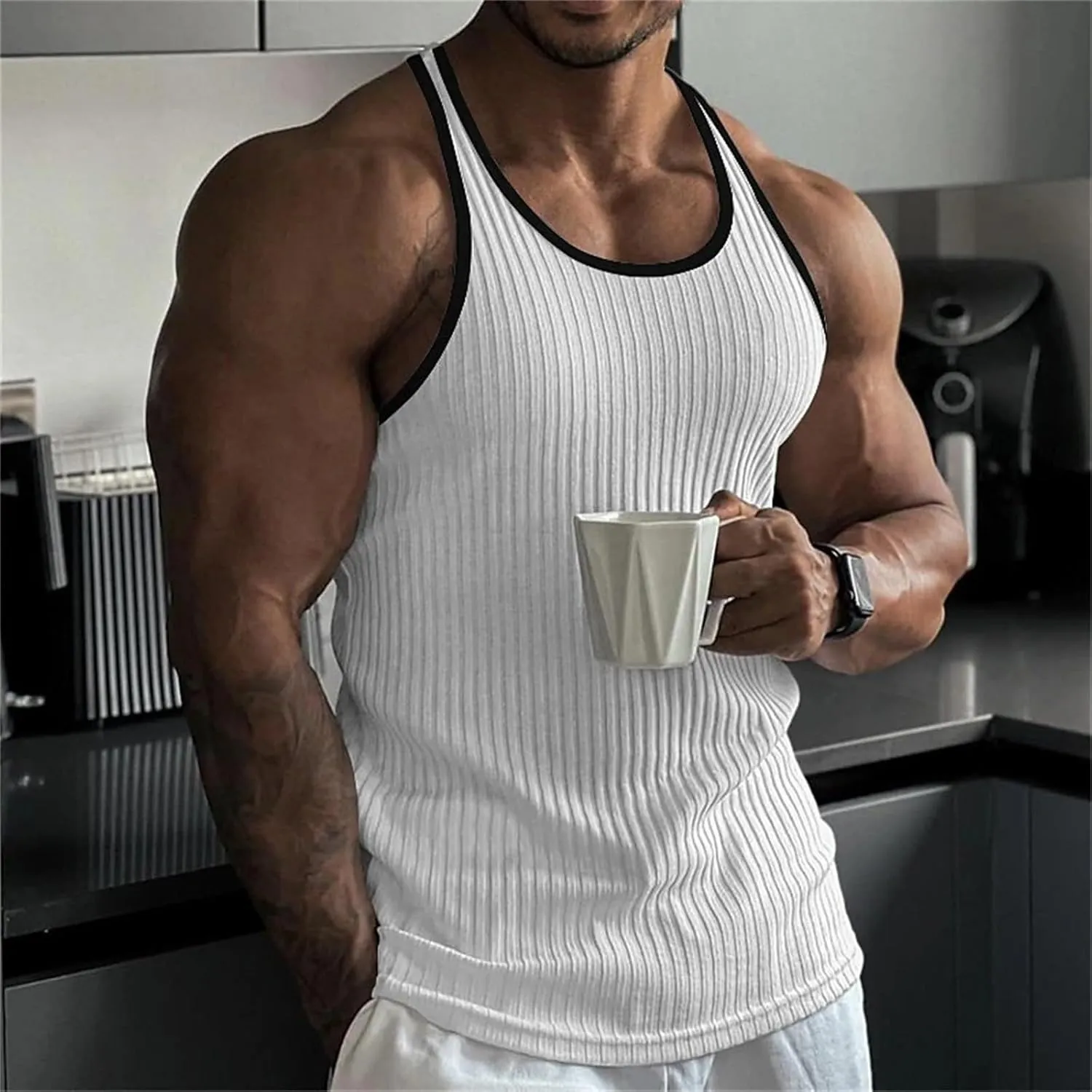 Sleeveless Shirts for Men Casual Loose Fit Men'S Summer Comfort Tank Top Men Tank Top Top Tanks for Men Undershirt