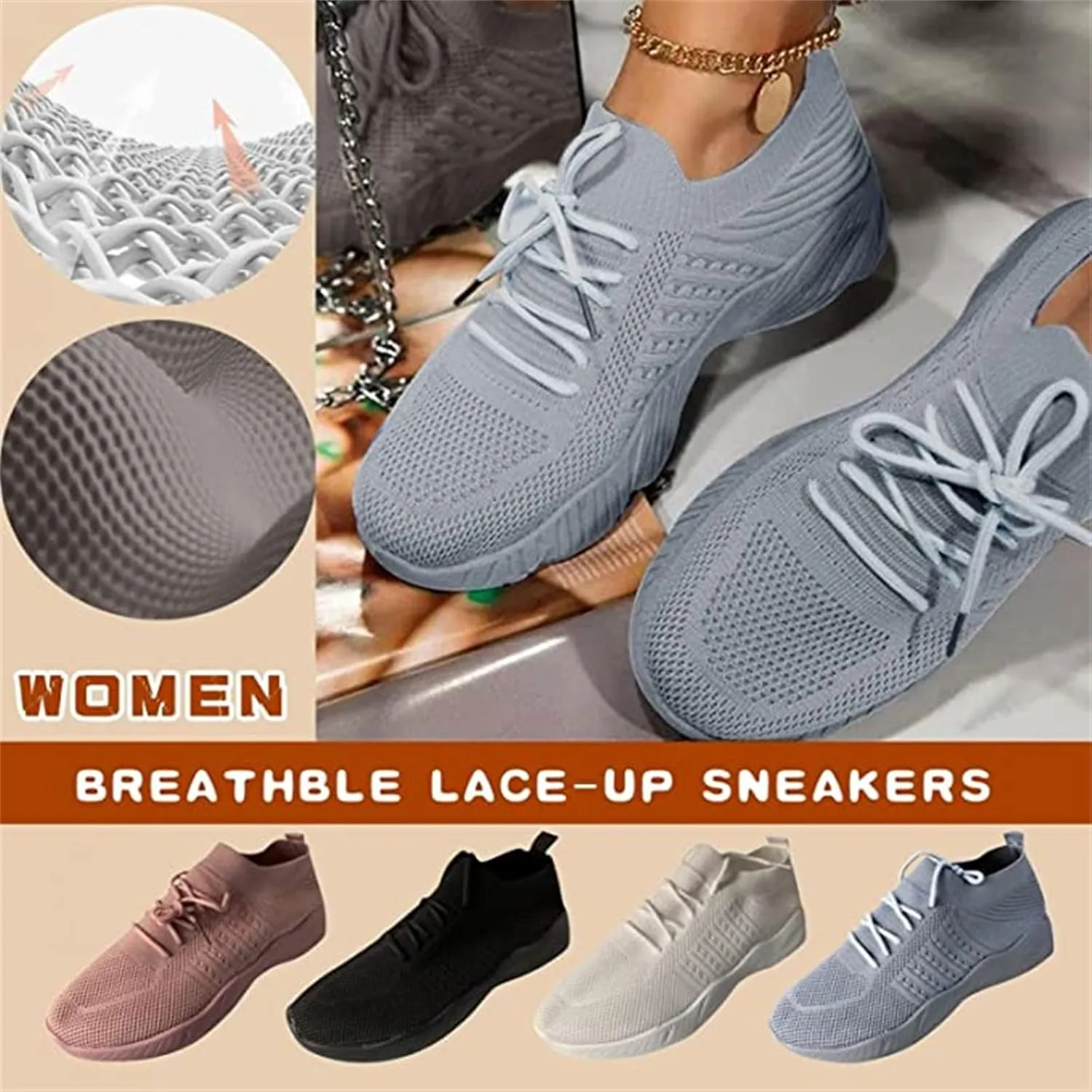 Sneakers For Women Trendy 2025 Slip On Walking Running Tennis Shoes Breathable Athletic Workout Lightweight Sneakers