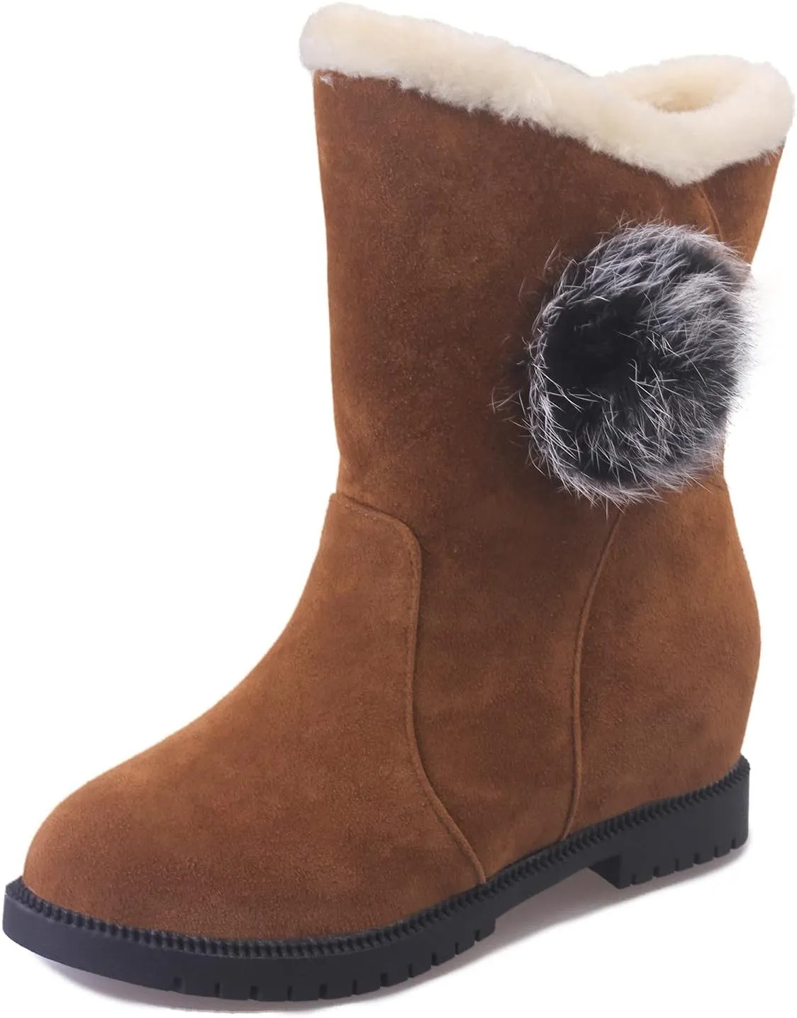 Snow Boots for Women Cute Snow Boots for Women 8.5 Wide Extra Wide Winter Boots for Women Women Waterproof Boots for Work Womens Winter Ankle Boots No Heel