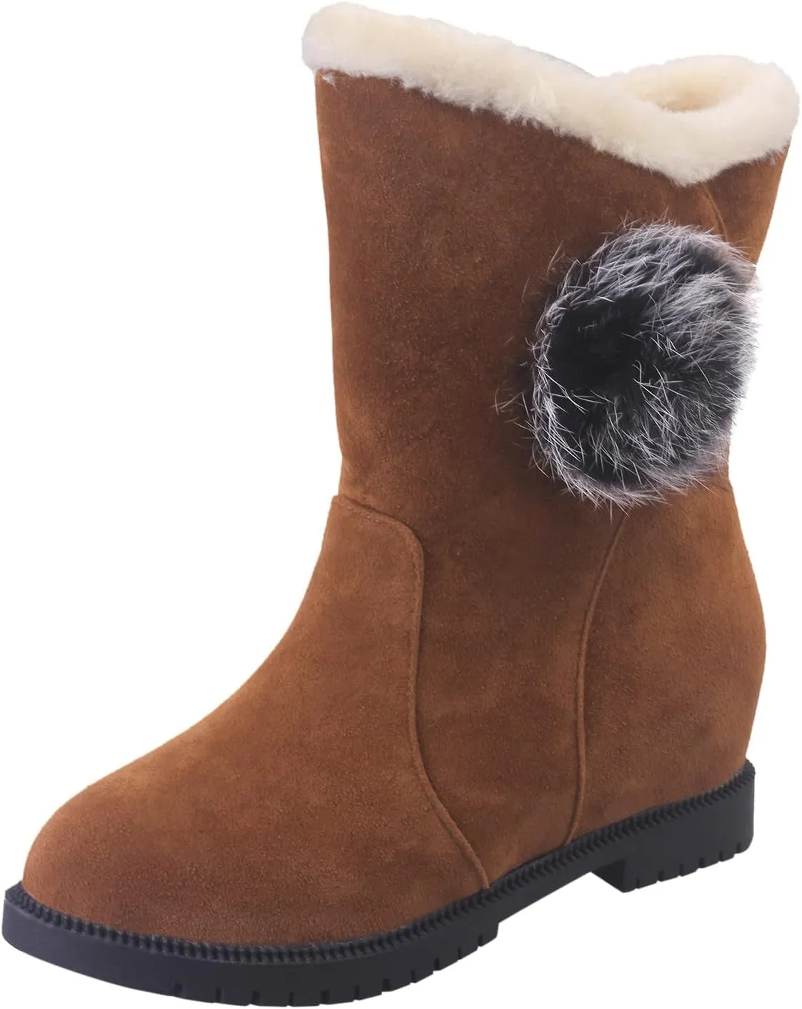 Snow Boots for Women Cute Snow Boots for Women 8.5 Wide Extra Wide Winter Boots for Women Women Waterproof Boots for Work Womens Winter Ankle Boots No Heel