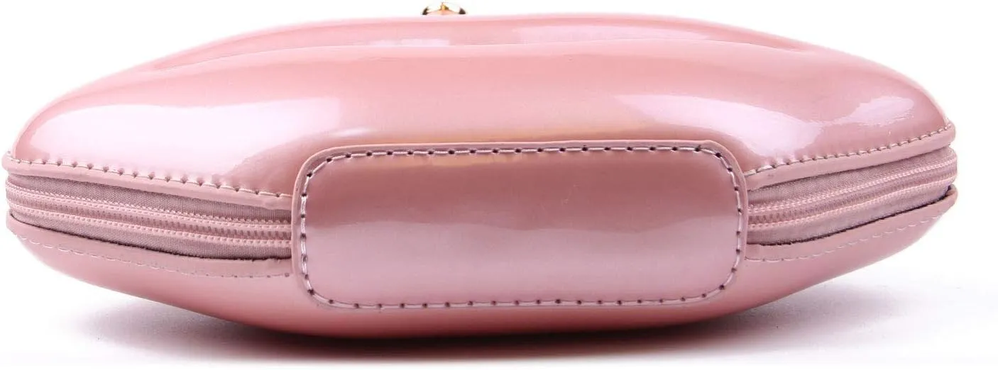SUKUTU Patent Leather Lip Purse Box Clutch Lip Shaped Party Prom Unique Design Purses Womens Evening Clutch for Teen Girls