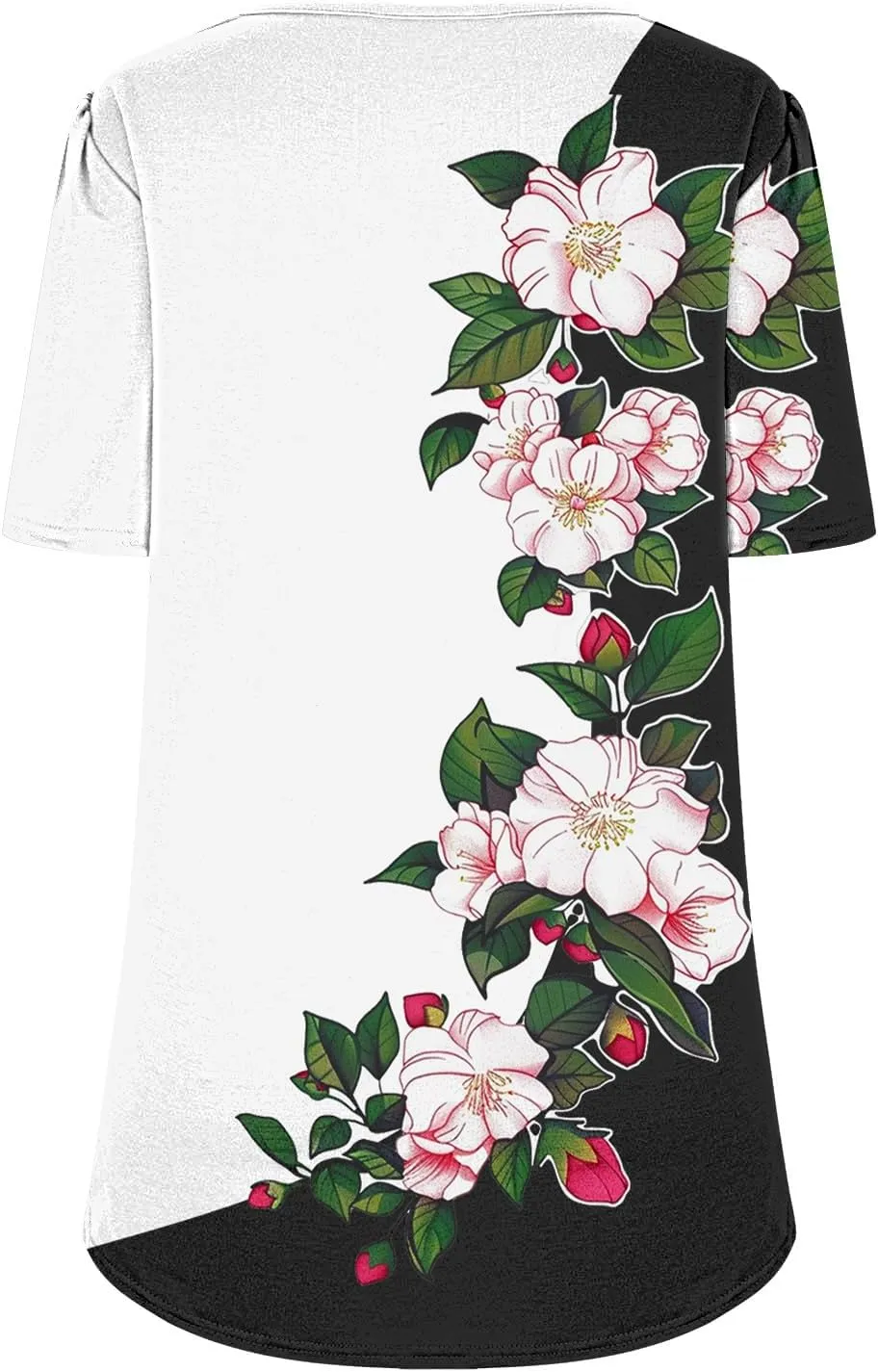 Summer Tops for Women 2025 Short Sleeve Floral Print Graphic Tees Trendy Boho Tops Dressy Casual Tunic Hawaiian Shirt