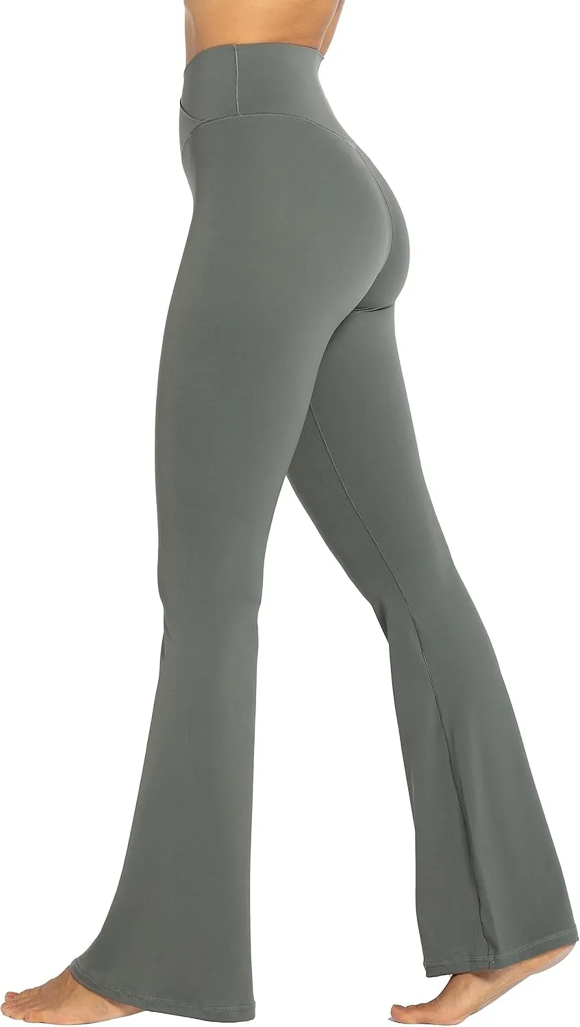 Sunzel Flare Leggings, Crossover Yoga Pants with Tummy Control, High-Waisted and Wide Leg
