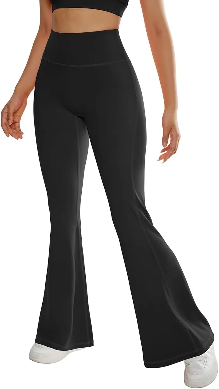 SUUKSESS Women Flare Leggings Scrunch Butt Lifting Bootcut High Waist Yoga Pants