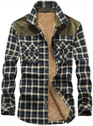 Sweatshirts for Men,Men's Button Down Regular Fit Long Sleeve Plaid Flannel Casual Shirts Men's Cotton Flannel Shirt Top