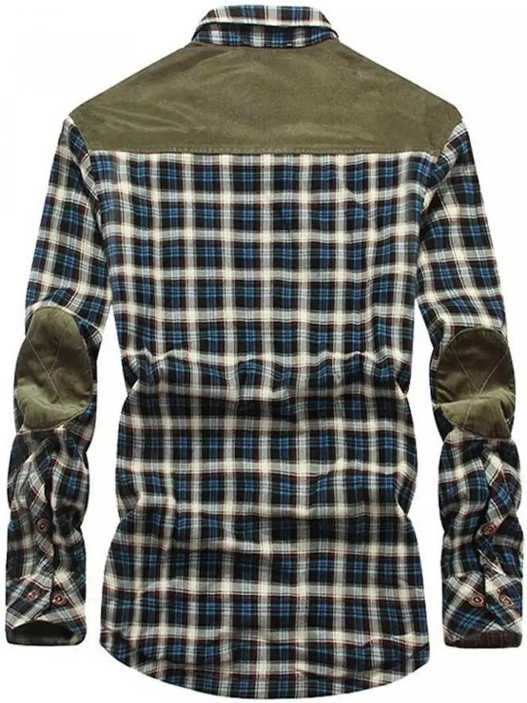 Sweatshirts for Men,Men's Button Down Regular Fit Long Sleeve Plaid Flannel Casual Shirts Men's Cotton Flannel Shirt Top