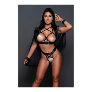 Sweet Little Lies - Harness Set - OS - Black