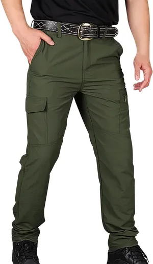 Tactical Pants for Men,Stretch Lightweight Baggy Work Pants Outdoor Waterproof Quick-Dry Hiking Pants with Pockets