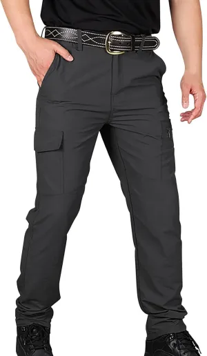 Tactical Pants for Men,Stretch Lightweight Baggy Work Pants Outdoor Waterproof Quick-Dry Hiking Pants with Pockets