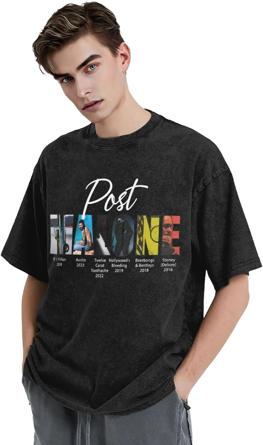 The Big Ass Stadium Tour T-Shirts Men Suitable Interesting Cotton Retro Top Black