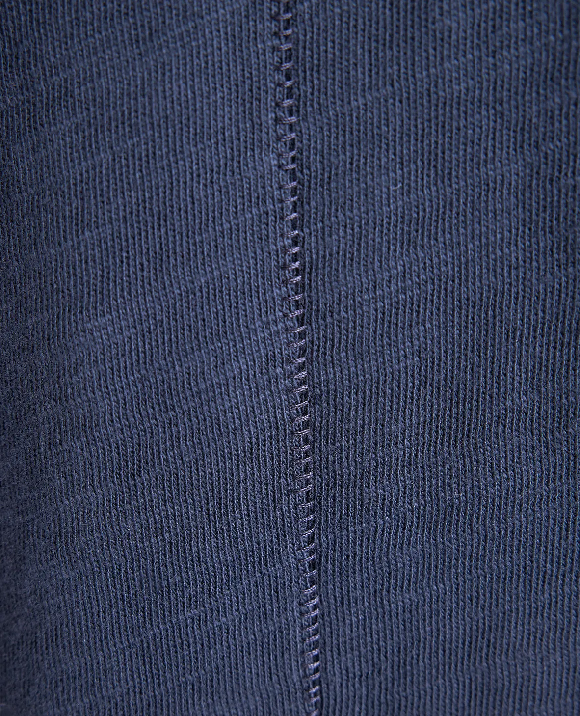 The Mercer - Distressed LS Polo - Navy