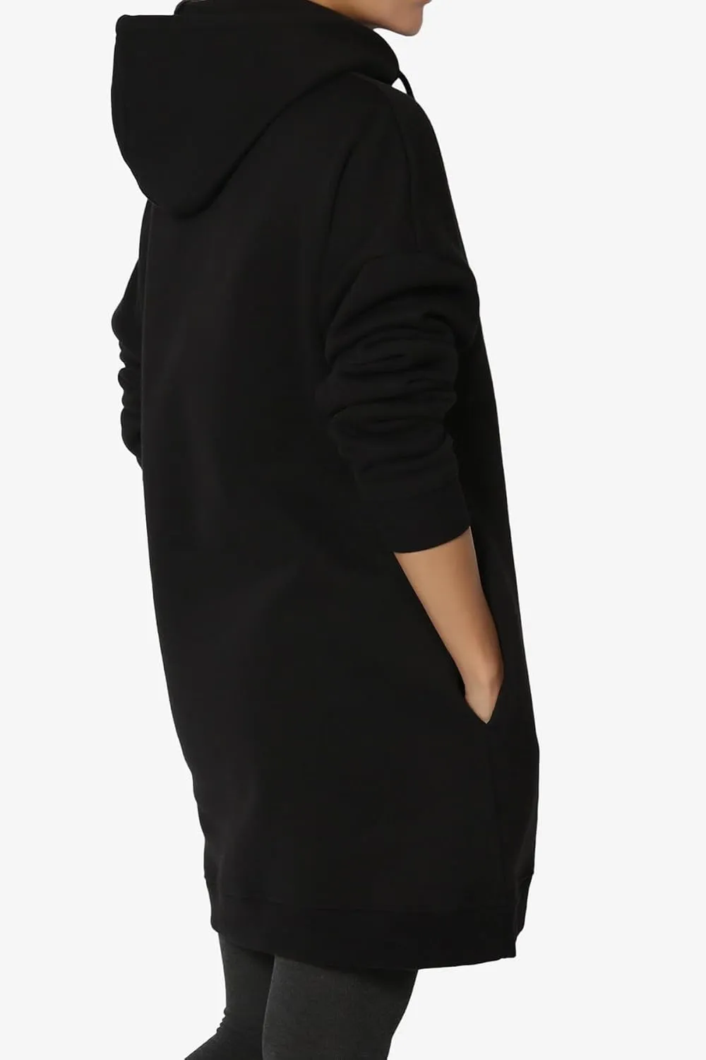 TheMogan Women's S~3X Basic Oversized Pullover Long Hoodie Loose Fit Fleece Tunic Sweatshirts