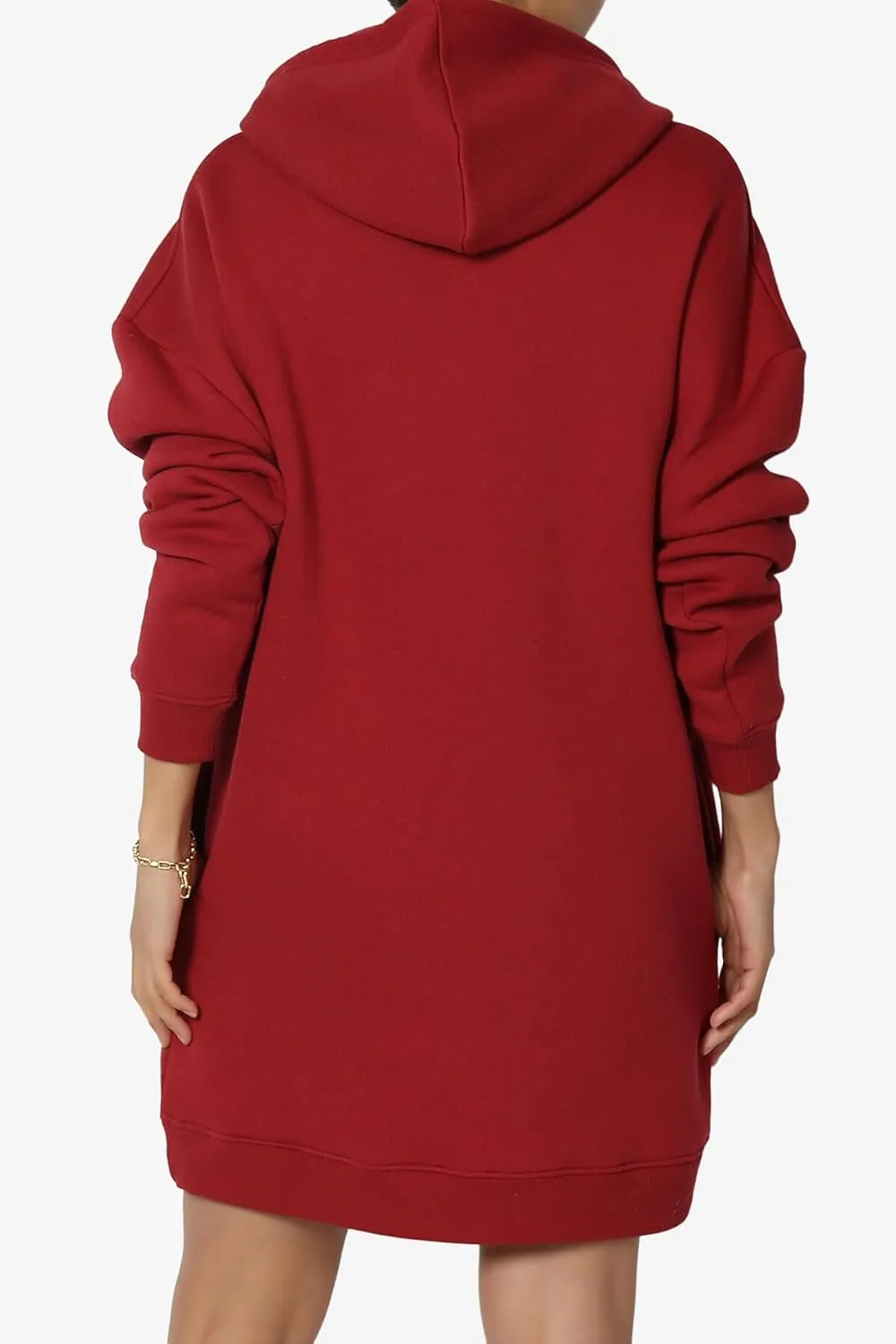 TheMogan Women's S~3X Basic Oversized Pullover Long Hoodie Loose Fit Fleece Tunic Sweatshirts