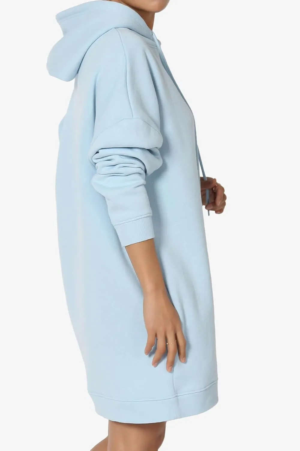 TheMogan Women's S~3X Basic Oversized Pullover Long Hoodie Loose Fit Fleece Tunic Sweatshirts