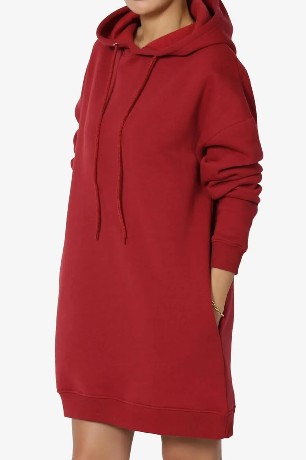 TheMogan Women's S~3X Basic Oversized Pullover Long Hoodie Loose Fit Fleece Tunic Sweatshirts