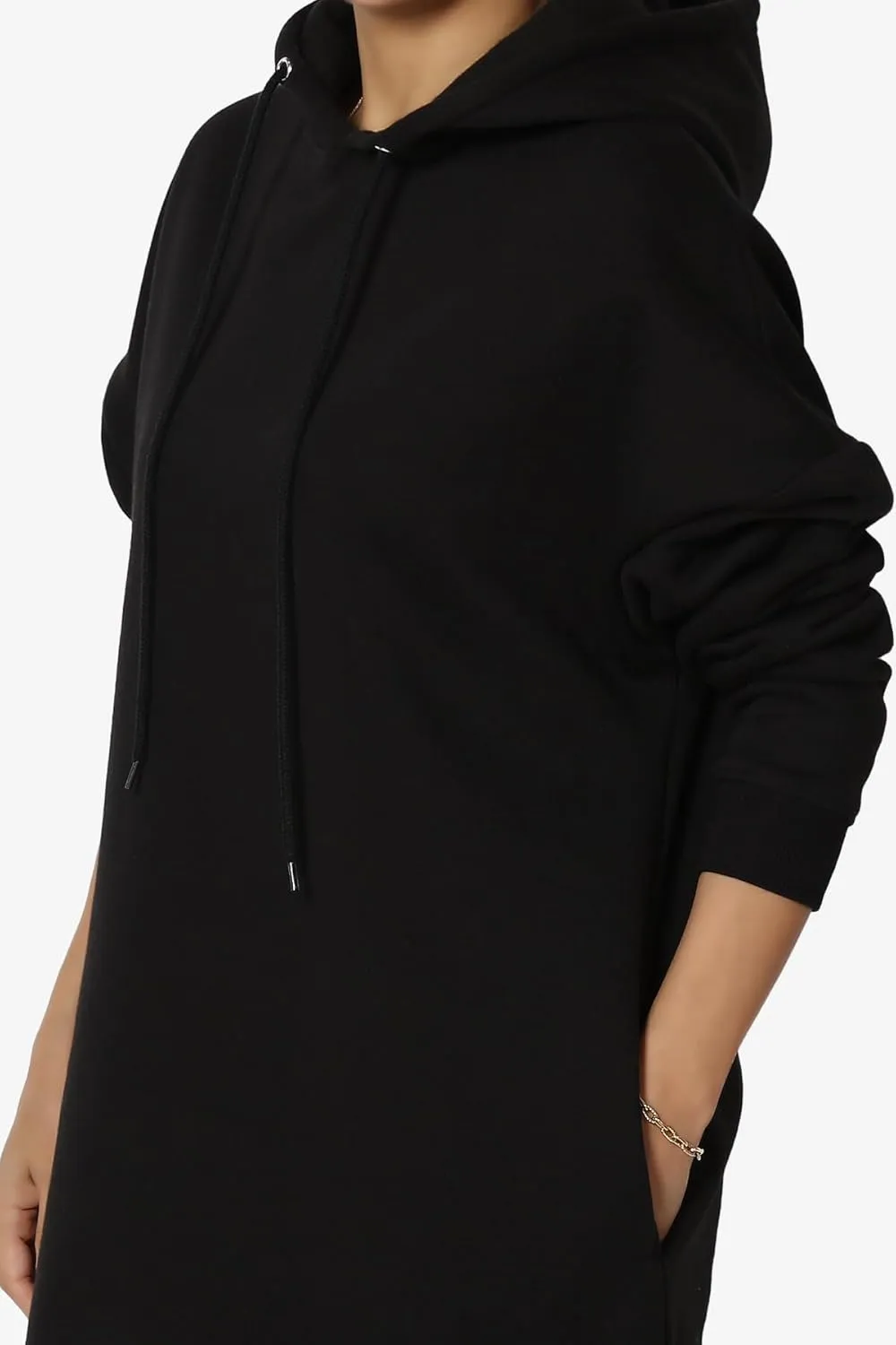 TheMogan Women's S~3X Basic Oversized Pullover Long Hoodie Loose Fit Fleece Tunic Sweatshirts